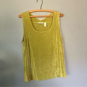 French laundry Sleeveless Top - Olive Green